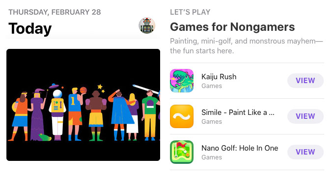 simile app store games for non-gamers app store